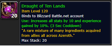 Draught of Ten Lands, Battle for Azeroth